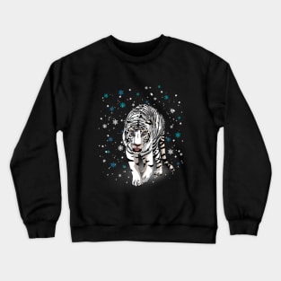 Snow Tiger Crewneck Sweatshirt